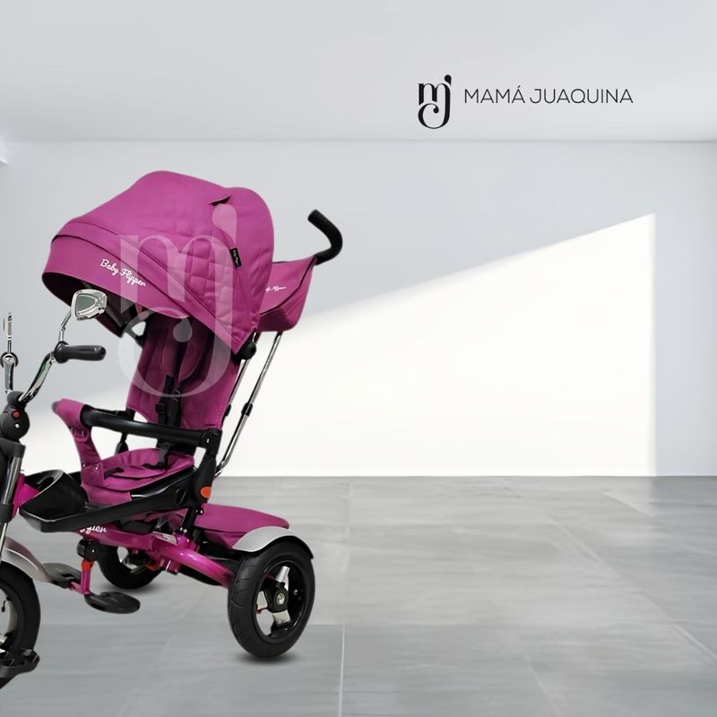 TRICICLO-GIRATORIO-CON-REFLECTOR-«CHOPPER»-VIOLETA