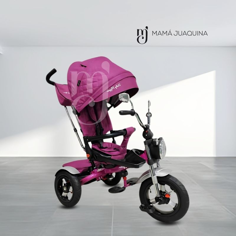 TRICICLO-GIRATORIO-CON-REFLECTOR-«CHOPPER»-VIOLETA