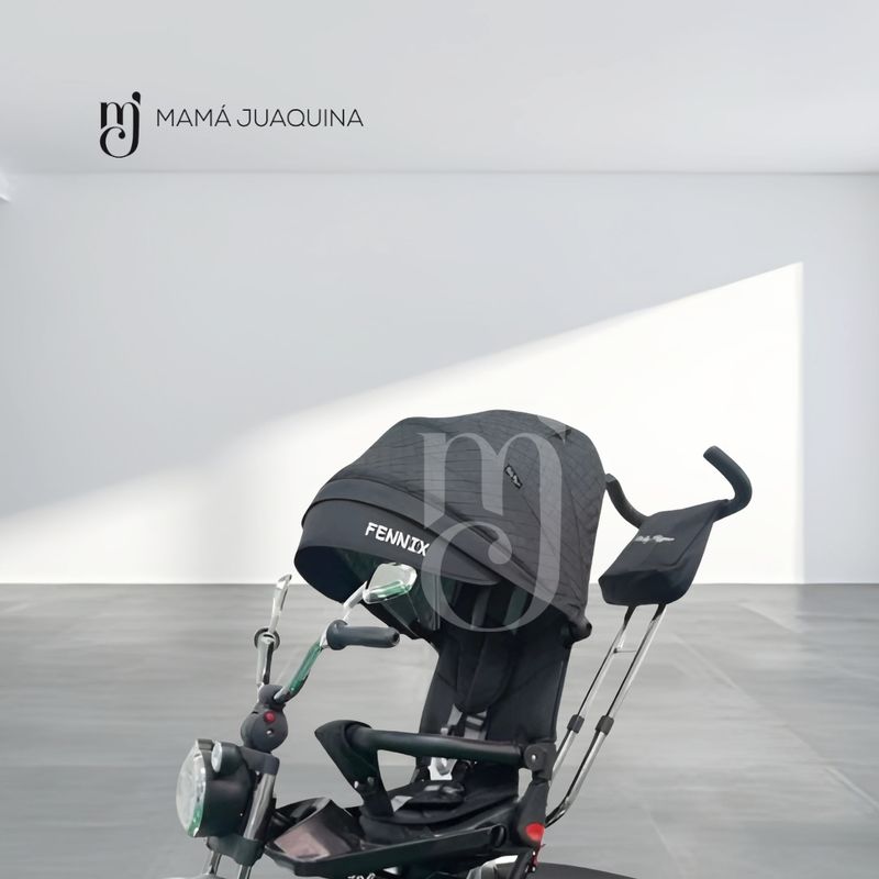 TRICICLO-GIRATORIO-CON-REFLECTOR-«CHOPPER»-NEGRO
