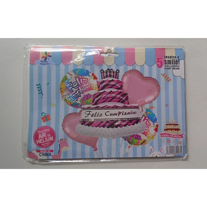 Set-x-5-globos-para-mujer-torta-rosada-feliz-cumpleaños