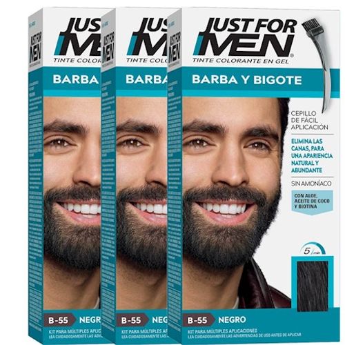 Pack x3 JFM BARBA Y BIGOTE NEGRO 40 GR