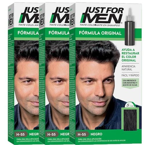 Pack x3 JFM TINTE HOMBRE COLOR NEGRO  40 GR