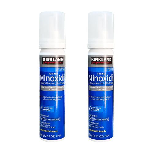 Minoxidil Espuma Kirkland 60ml 2 Unidades