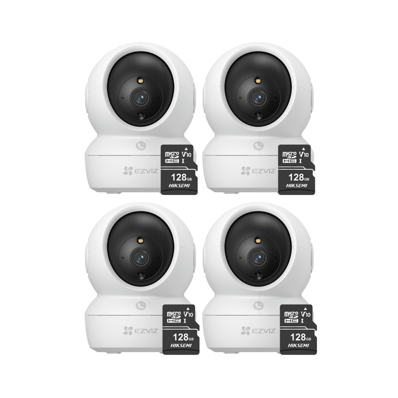 Kit-de-4-camaras-de-seguridad-para-interiores-H6C-Pro-Full-HD---Micro-SD-128gb---Ezviz