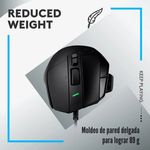 Logitech---Mouse-G502-X-Switch-Lightforce-Hybrid---Negro