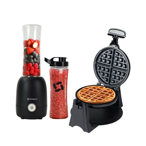 Combo IMACO Licuadora Manual BL9651TG + Waflera WF2160