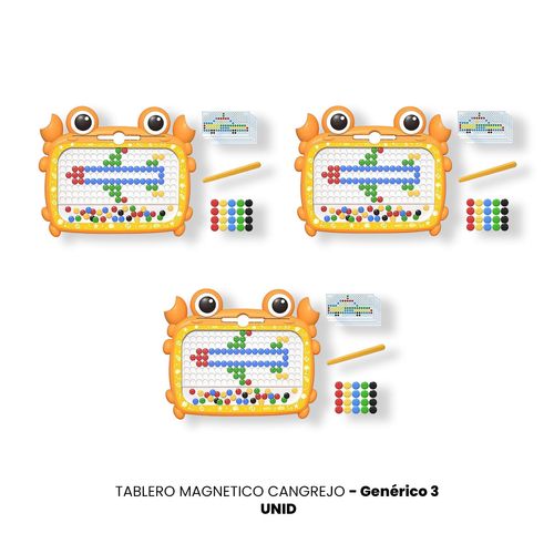 3 UNID TABLERO MAGNETICO CANGREJO