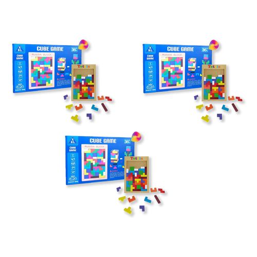 3 UNID TETRIS CON JENGA EN CAJA AZUL
