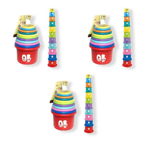 3 UNID VASO APILABLE X10 EN MAYA