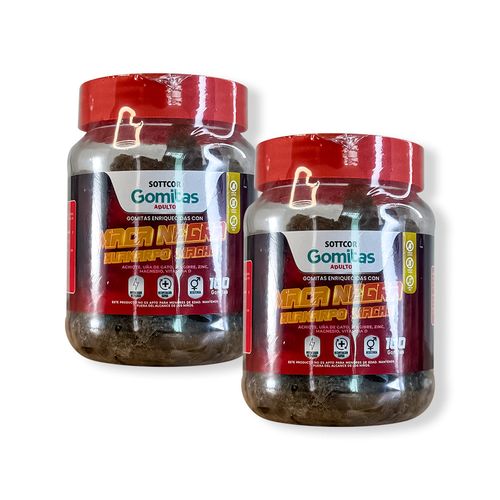 Gomitas con Maca Negra Sottcor 100 Gomitas 2 Pomos