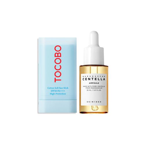 Barra Solar Spf50 Tocobo 19Gr + Madagascar Centella 30ml SKIN1004