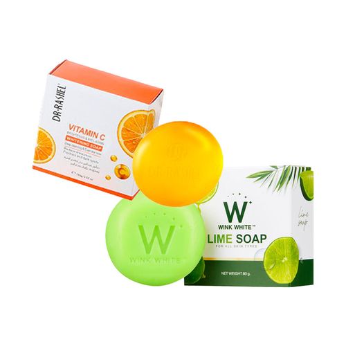 Jabón Blanqueador de Lima 80Gr + Jabón Vitamina C 50Gr