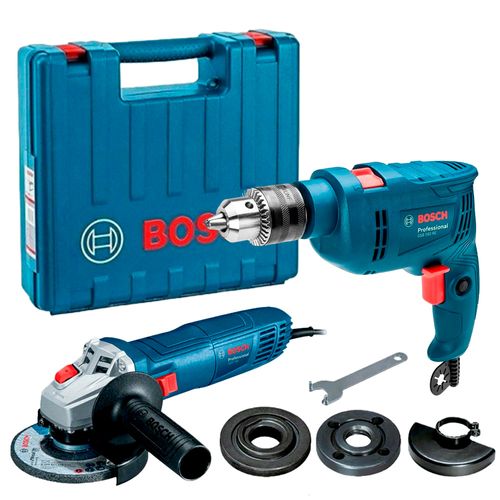 Taladro Percutor Bosch Gsb 550 (mp)+Amoladora Bosch Gws 700