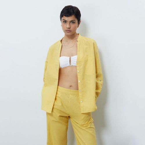 Blusa Lino Sfera Mujer Amarillo