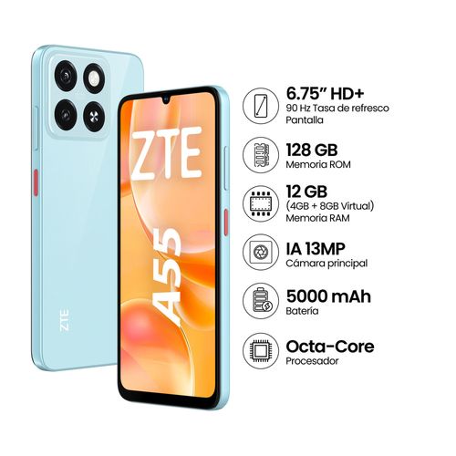 ZTE A55(4+4)GB+128GB - AZUL