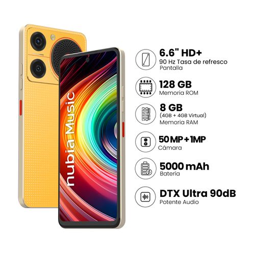 ZTE NUBIA MUSIC 4+128GB - ORANGE