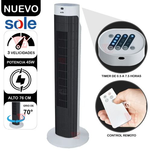 Ventilador de Aire Sole Tipo Torre Sole 76cm SOLAIR019 - copy - copy