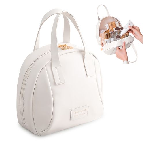 Neceser de Viaje Elegante para Cosméticos Blanco K67