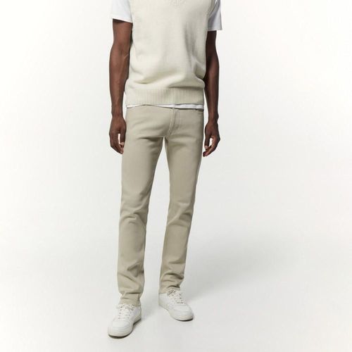 Jean Sfera Hombre Color Slim Ecru