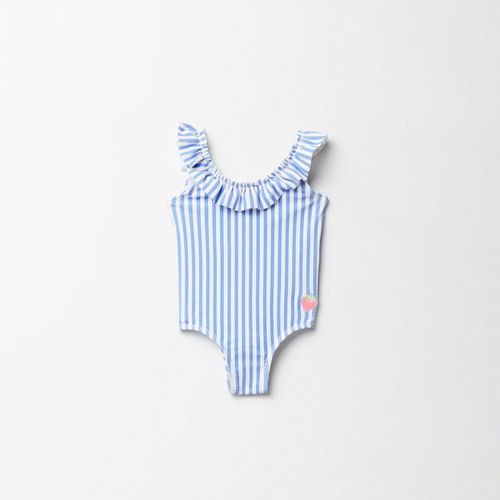 Ropa de Baño Sfera Bebé Niña Raya Piqué Azul