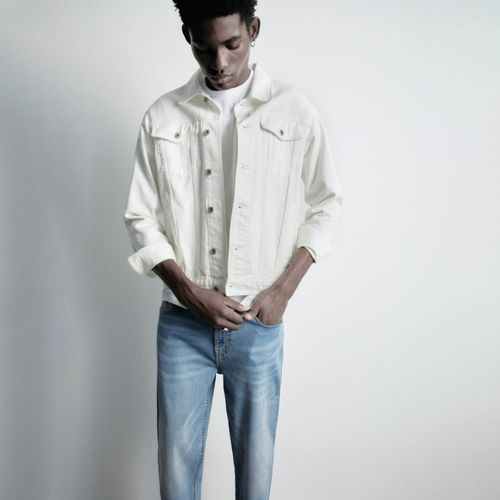 Jeans Sfera Hombre Tapered Azul Medio