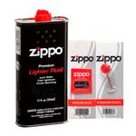 Combo-Liquido-Bencina-355ml-Mecha-100mm-y-Piedras-para-encendedor-Zippo