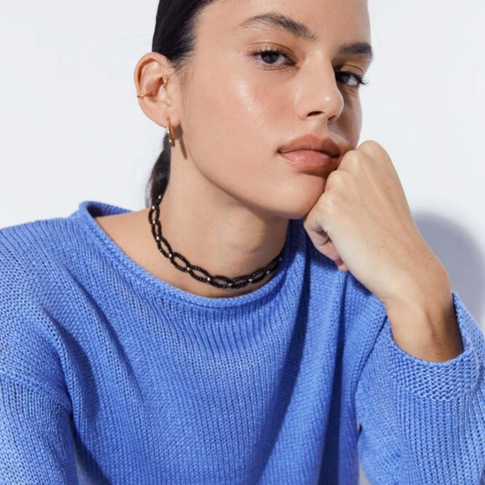 Chompa Liso Sfera Mujer Azul - Shopstar
