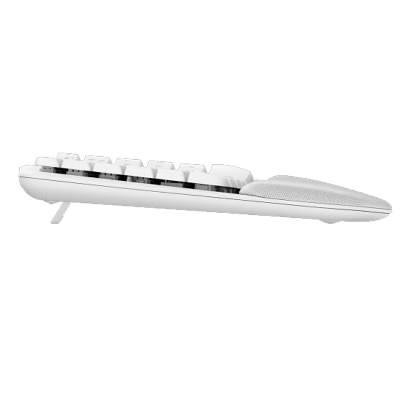 Teclado-ergonomico-Logitech-Wave-Keys-wireless-con-reposamanos-acolchado-Blanco