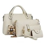 Set-Cartera-Bolso-Billetera-4-en-1-Elegante-Osito-Beige