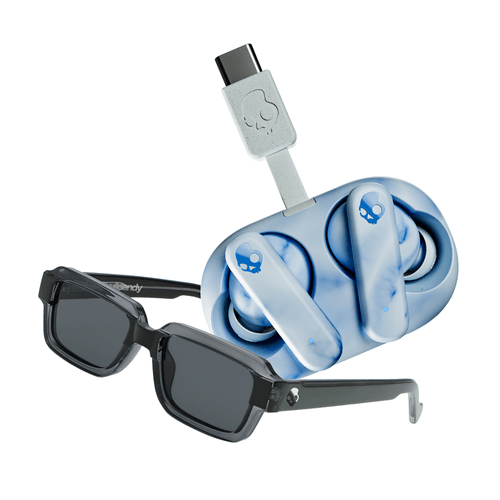 Audífonos Skullcandy Ecobuds + Lentes Mauka Gris