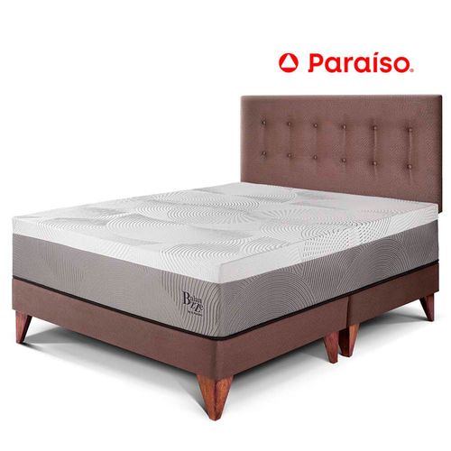 Dormitorio Europeo Balanzze Queen Choco Bipanel