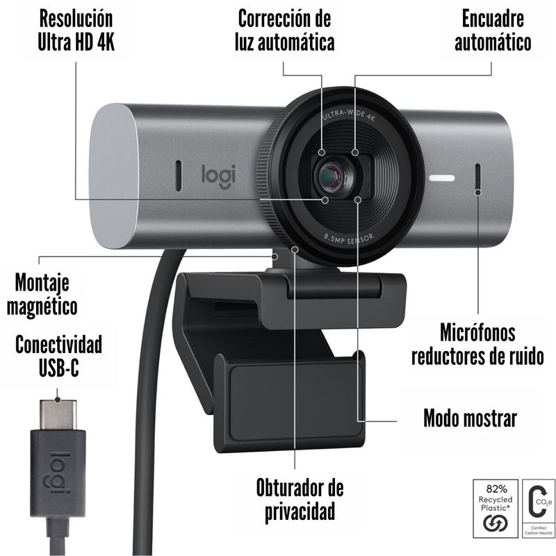 Logitech---Camara-Web-MX-Brio-Ultra-HD-4K-USB-C---Grafito