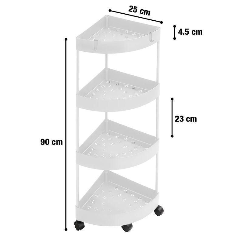 Carrito-Organizador-Estante-Esquinero-con-Ruedas-Multiusos-YG5-Blanco