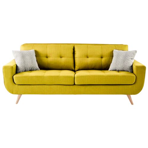 Sofá 3 Cuerpo Berlin - Amarillo