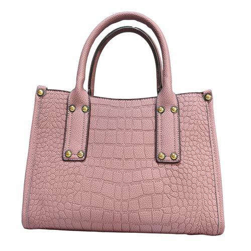 Bolso Cartera De Mano - Morral Mujer De Cuero Pu Palo Rosa