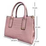Bolso-Cartera-De-Mano---Morral-Mujer-De-Cuero-Pu-Palo-Rosa