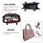 Bolso-Cartera-De-Mano---Morral-Mujer-De-Cuero-Pu-Palo-Rosa
