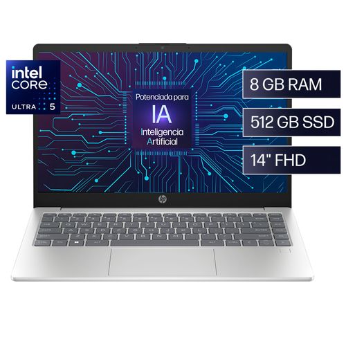 Laptop HP 14-EP1001LA 14" Intel Core Ultra 5 8GB 512GB SSD