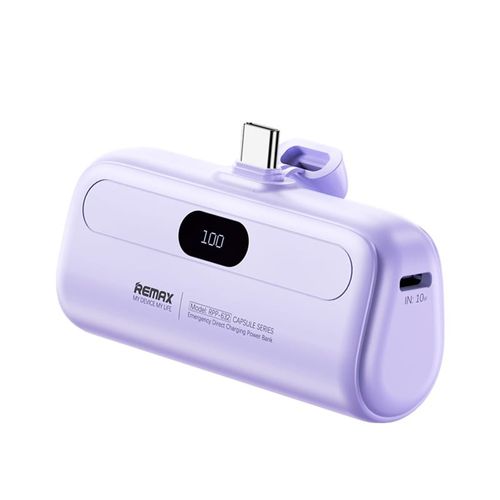 CARGADOR PORTÁTIL REMAX 5000 mAh TIPO C RPP-632 MORADO