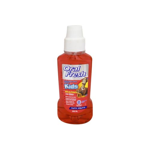 Enjuague Bucal Oral Fresh Kids Sabor Tutti Fruti - Frasco 250 ML