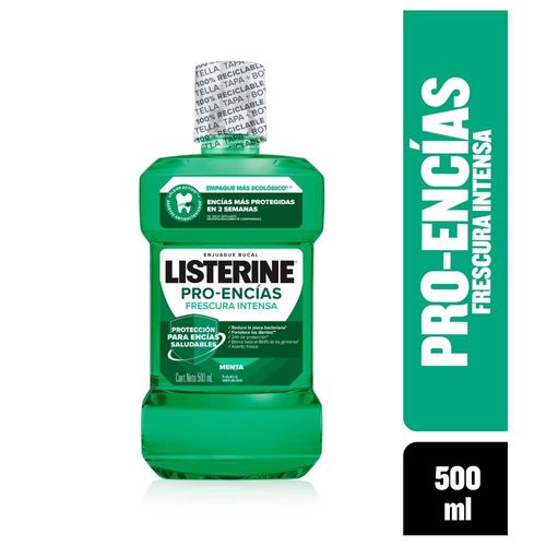 Enjuague Bucal Protección Diente y Encías Listerine - Frasco 500 ML