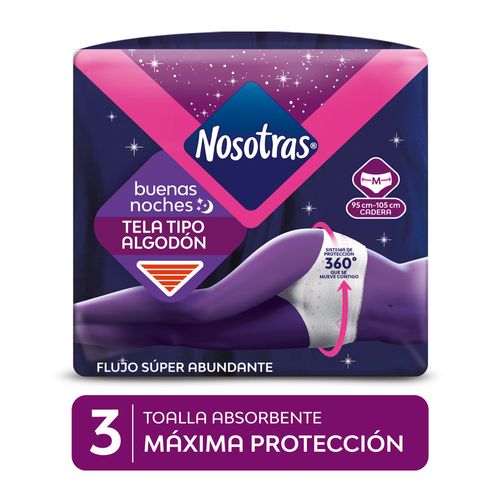 Toallas Higiénicas Nosotras Buenas Noches Talla M