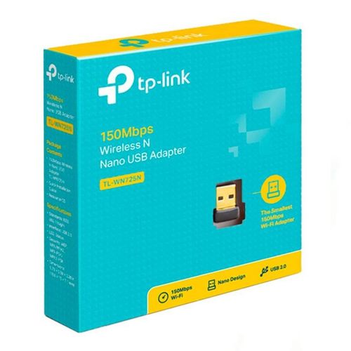 Adaptador Usb Tp-link Nano Inalambrico Tl-wn725n 150 Mbps