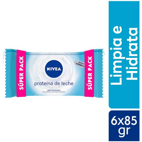 Sixpack Jabón Nivea Proteína de Leche