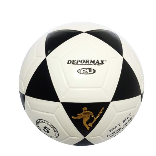 PELOTA PARA FÚTBOL TALLA #5 CUERO PU VULCANIZADO DEPORMAX BLANCO