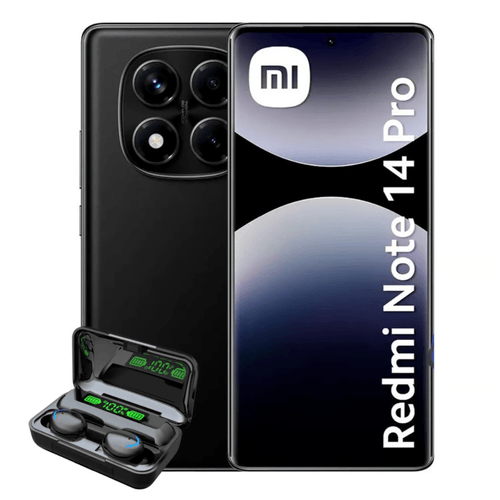 Redmi Note 14 Pro 4G 8Gb 256Gb - NEGRO + AUDIFONOS