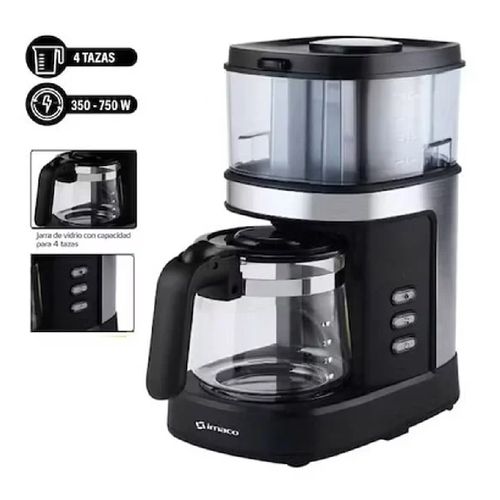 CAFETERA CON MOLEDOR DE CAFÉ IMACO ICMG4070 EXPRESSO 750W