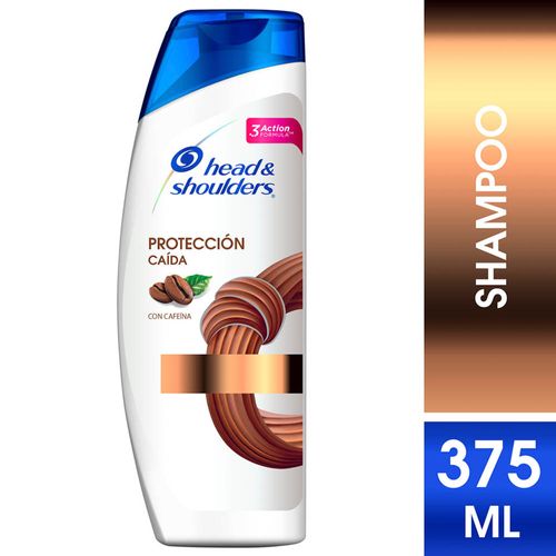 Shampoo Head & Shoulders Protección Caída Con Cafeína - Frasco 375 ML