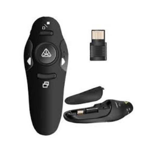PRESENTADOR INALAMBRICO USB C/ LASER DIAPOSITIVAS PPT NEGRO