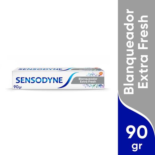 Crema Dental Sensodyne Blanqueador Extra Fresh Dientes Sensibles - Tubo 90 G